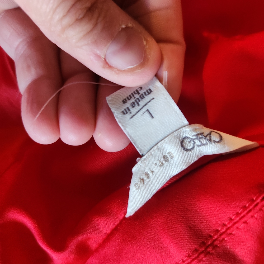 Cato Vibrant Red Womens Blazer Size L Euc - Picture 5 of 6